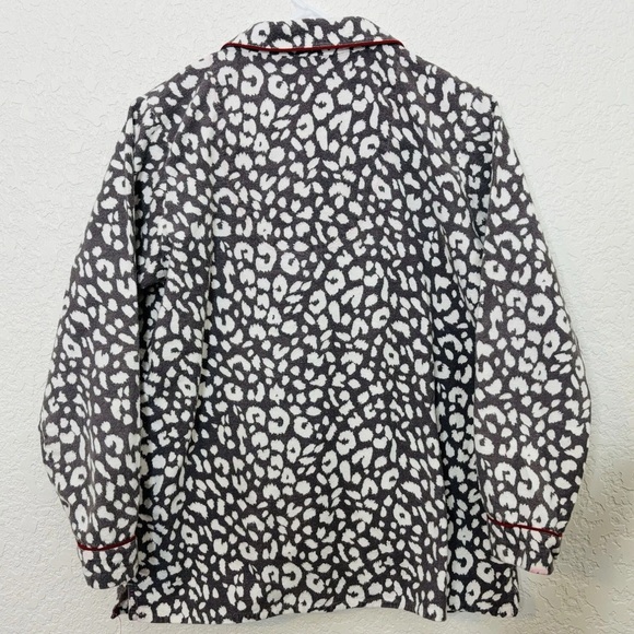 NEW Soft Surroundings 2 pc 100% Cotton flannel pajamas gray/white/red Womens 2X - Picture 9 of 13